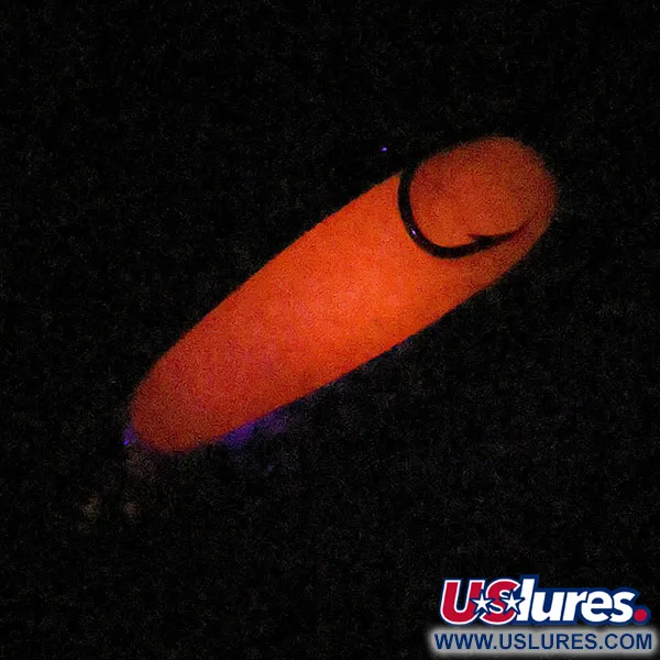 Vintage   ​Nebco Pixee UV, 1/2oz Nickel/orange fishing spoon #16577