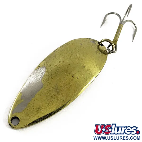 Vintage  Seneca Little Cleo (Hula Girl), 1/2oz Gold/Nickel fishing spoon #16604
