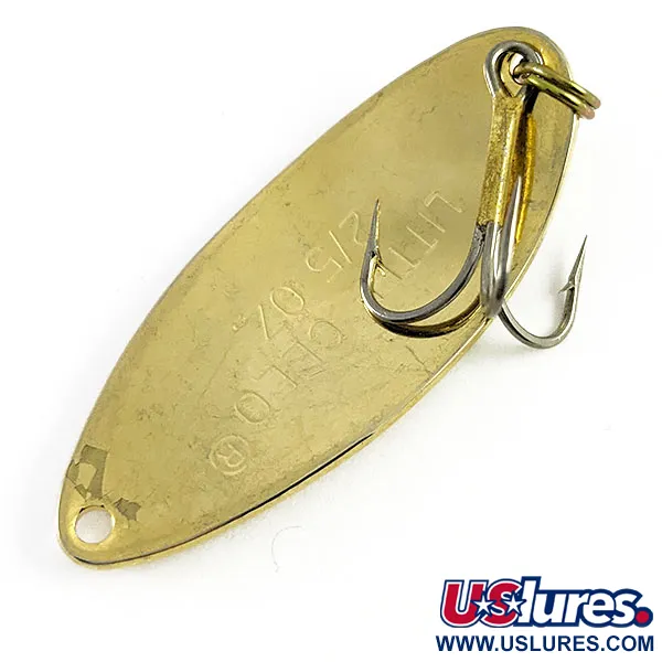 Vintage   Acme Little Cleo, 2/5oz Gold fishing spoon #16606