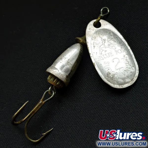 Vintage   Blue Fox Super Vibrax 2, 3/16oz Silver spinning lure #16615