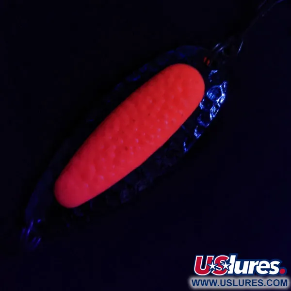 Vintage   Blue Fox Pixee UV, 1/2oz Ожиданий нікель/рожевий UV - світиться в ультрафіолеті fishing spoon #16632