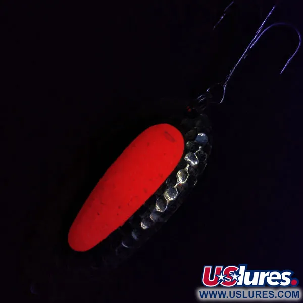 Vintage   Blue Fox Pixee UV, 3/4oz Hammered gold/pink UV  fishing spoon #16633