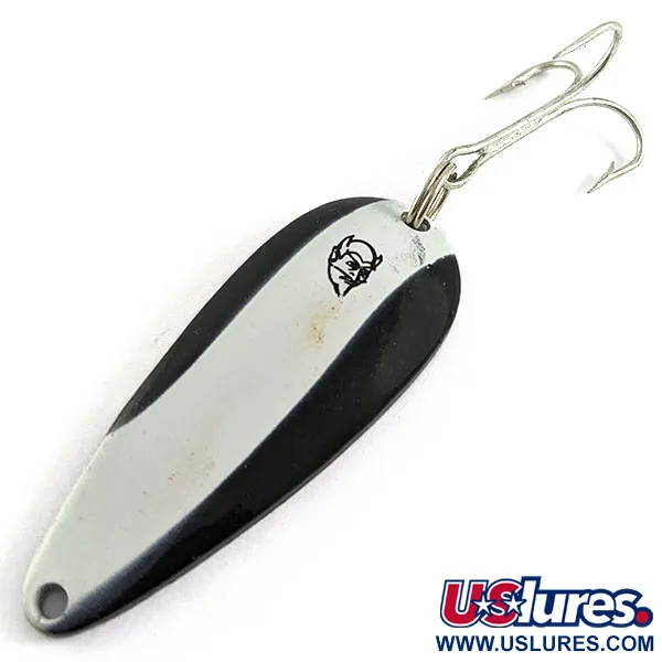 Vintage  Eppinger Dardevle Bass Rok't Imp, 3/4oz Чёрный/белый/латунь fishing spoon #16636