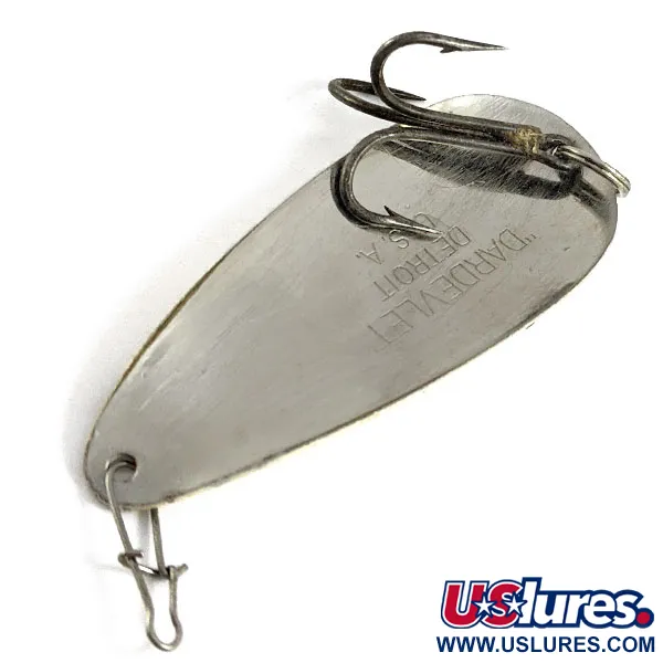 Vintage  Eppinger Dardevle Dardevlet, 3/4oz Red/White/Nickel fishing spoon #16637