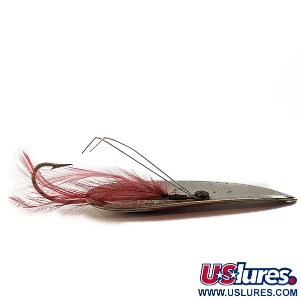 Vintage  Eppinger Dardevle (1950s), 1oz Red/White/Nickel fishing spoon #16651