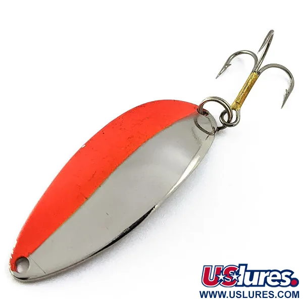 Vintage  Seneca Little Cleo (Hula Girl), 1/2oz Nickel/Red fishing spoon #16656