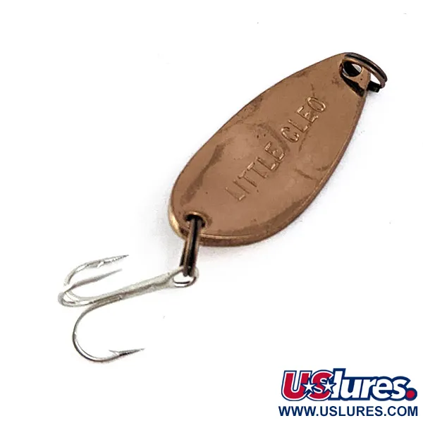 Vintage   Little Cleo Seneca, 3/16oz Сopper/red fishing spoon #16659