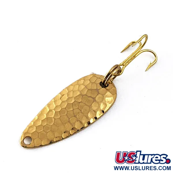 Vintage  Acme Wonderlure, 1/32oz Gold fishing spoon #16661