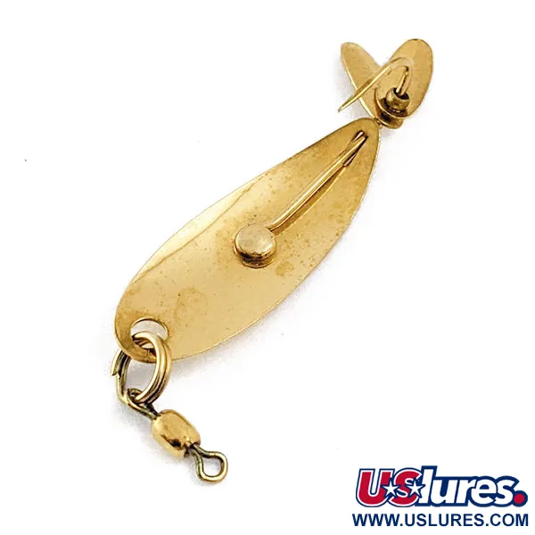 Vintage  Hildebrandt Spinners Hildebrandt, 3/64oz Gold fishing spoon #16668