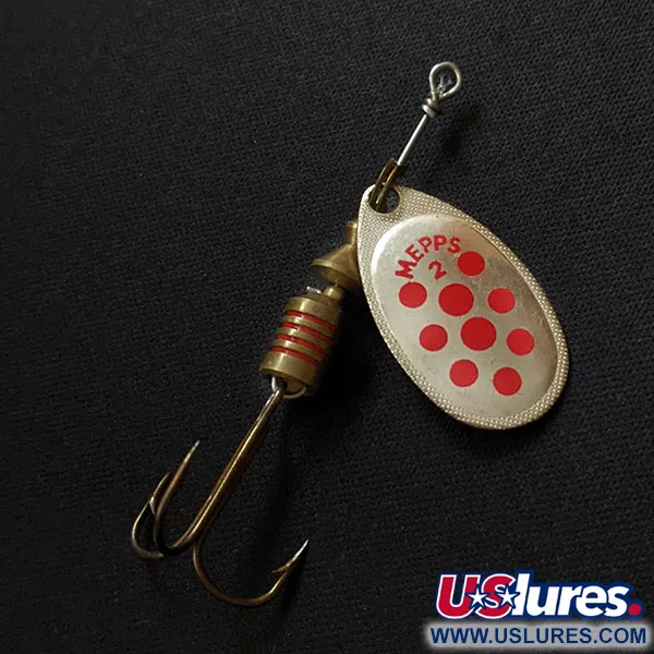 Vintage   Mepps Aglia 2, 3/16oz Silver spinning lure #16734