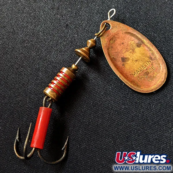 Vintage   Mepps Aglia 3, 1/4oz Copper spinning lure #16736