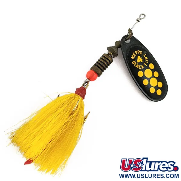 Vintage   Mepps Black Fury 4 Dressed, 1/3oz  spinning lure #16739