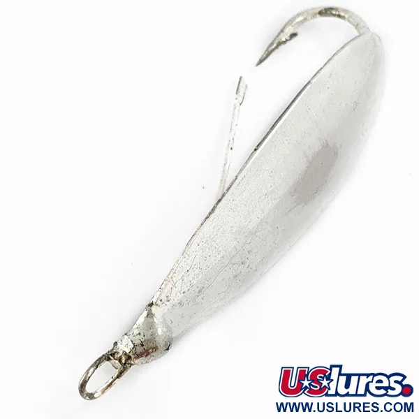 Vintage   Johnson Silver Minnow, 2/5oz Silver fishing spoon #16747