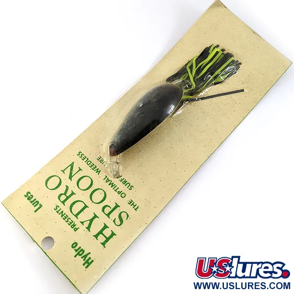  Hydro Lures Hydro Spoon, 2/5oz Green/black fishing lure #16752
