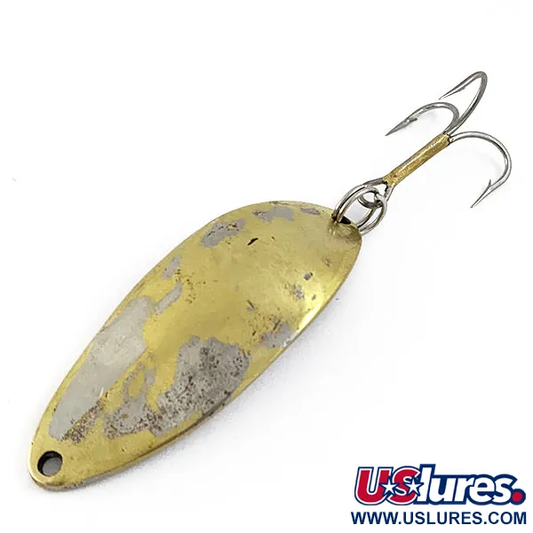 Vintage  Seneca Little Cleo (Hula Girl), 2/3oz Brass fishing spoon #16763