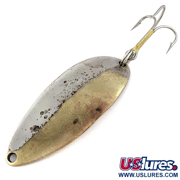 Vintage  Seneca Little Cleo (Hula Girl), 1/2oz Brass/nickel fishing spoon #16764