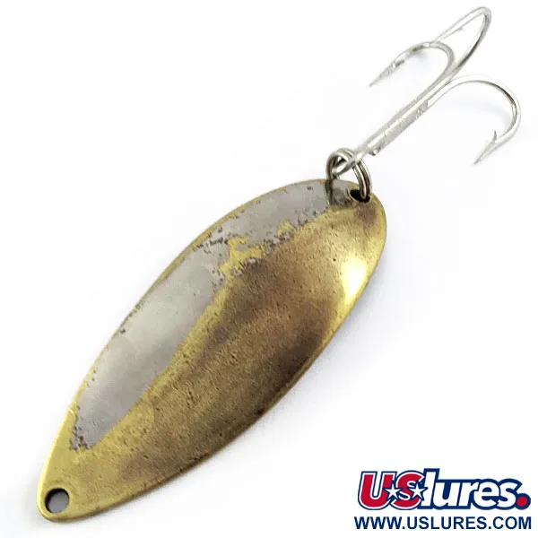 Vintage  Seneca Little Cleo (Hula Girl), 3/4oz Brass/nickel fishing spoon #16766