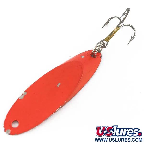 Vintage  Acme Kastmaster, 1/2oz Orange/nickel fishing spoon #16773