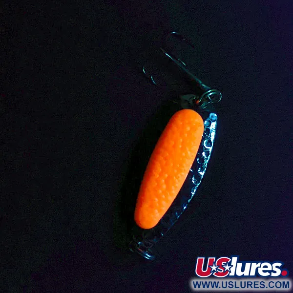 Vintage   Blue Fox Pixee UV, 1/2oz Nickel/pink fishing spoon #16802