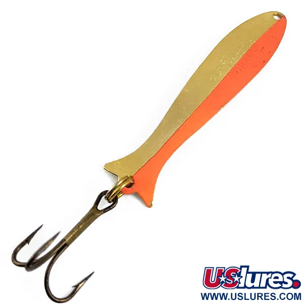 Vintage   ​Acme Flash-King Wobbler, 3/16oz Gold fishing spoon #16811