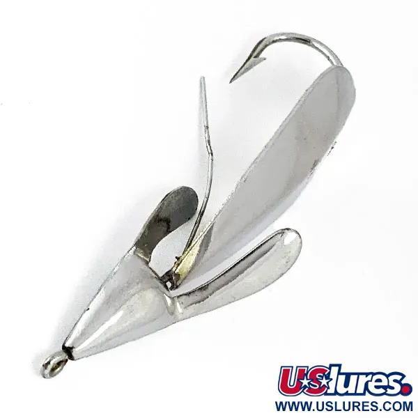 Vintage   Panther Martin Weed Wing, 2/5oz Nickel fishing spoon #16812