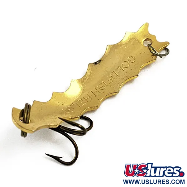 Vintage  Al's gold fish  Goldfish Helgy, 3/16oz Gold fishing spoon #16817
