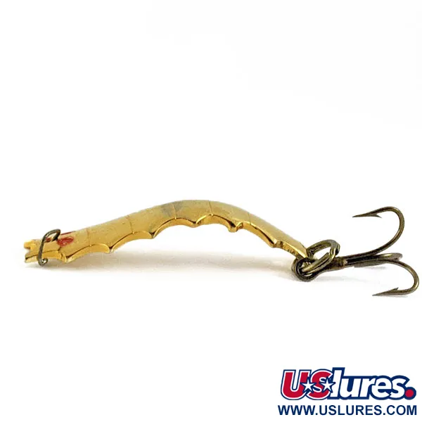 Vintage  Al's gold fish  Goldfish Helgy, 3/16oz Gold fishing spoon #16817