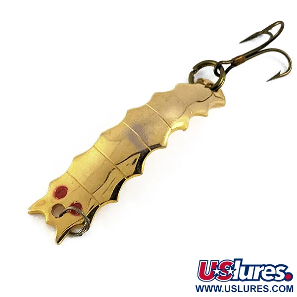 Vintage  Al's gold fish  Goldfish Helgy, 3/16oz Gold fishing spoon #16817