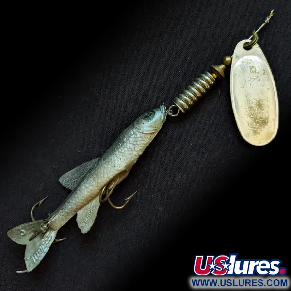 Vintage   Mepps Comet 4 Mino (1960s), 2/5oz Silver spinning lure #16826