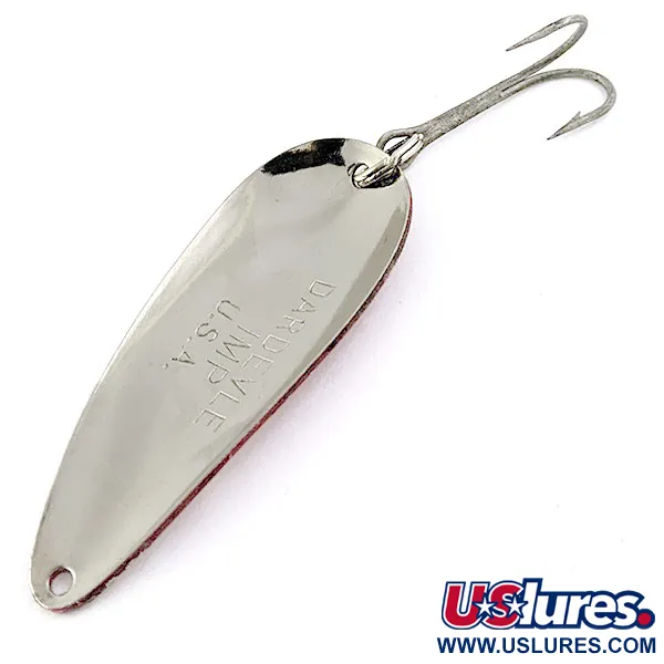 Vintage  Eppinger Dardevle Imp, 2/5oz Red Devil/Nickel fishing spoon #16845