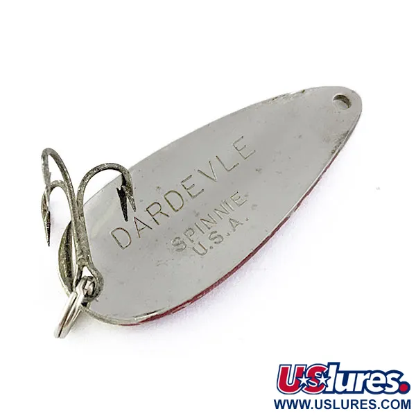Vintage  Eppinger Dardevle Spinnie, 1/3oz Red Devil/Nickel fishing spoon #16846