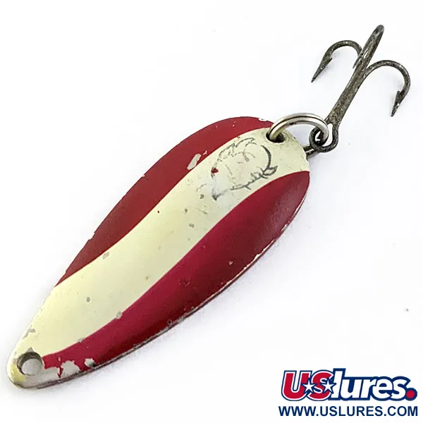 Vintage  Eppinger Dardevle Spinnie, 1/3oz Red Devil/Nickel fishing spoon #16846