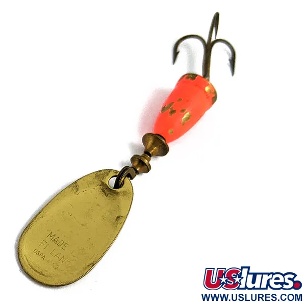 Vintage   Blue Fox Super Vibrax 2, 3/16oz Gold spinning lure #16870