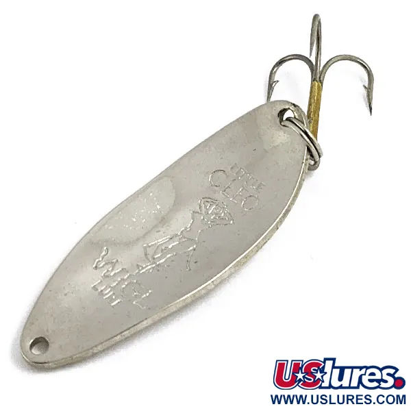 Vintage  Seneca Little Cleo (Hula Girl), 1/2oz Nickel fishing spoon #16876