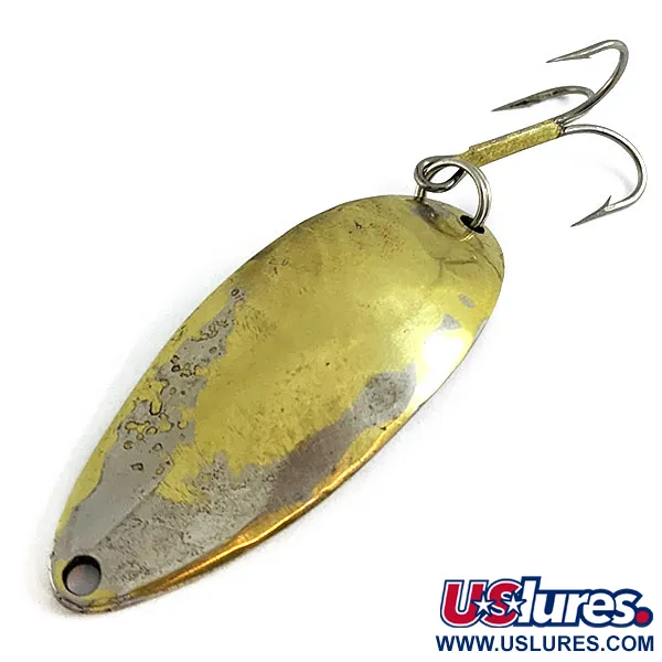 Vintage  Seneca Little Cleo (Hula Girl), 2/3oz Gold/Nickel fishing spoon #16878