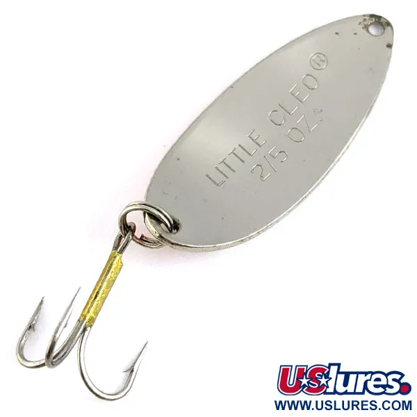 Vintage   Acme Little Cleo, 2/5oz Nickel/Red fishing spoon #16879