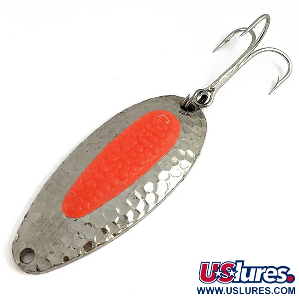 Vintage   Blue Fox Pixee UV, 3/4oz Nickel/pink fishing spoon #16887