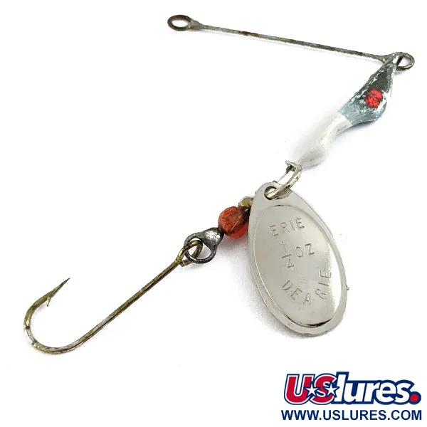 Vintage   ​Erie Dearie Walleye Killer, 1/4oz Nickel spinning lure #16918