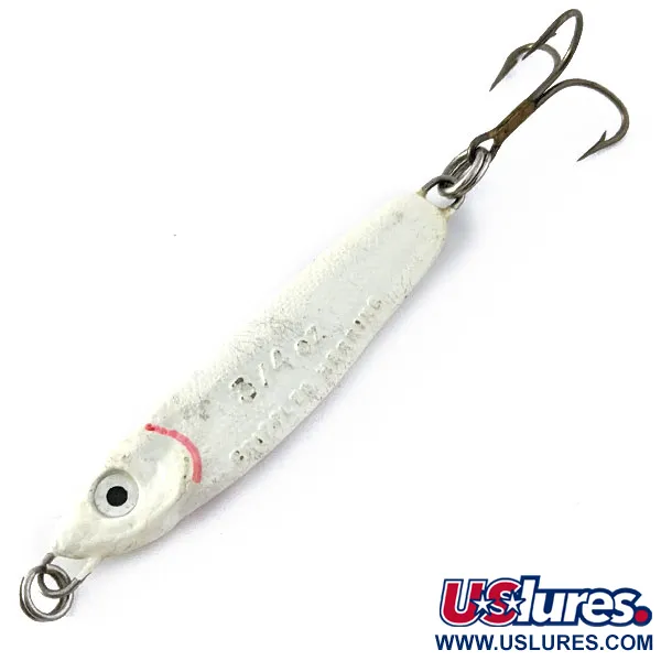 Vintage   Luhr Jensen Crippled Herring, 3/4oz Pearl fishing spoon #16924