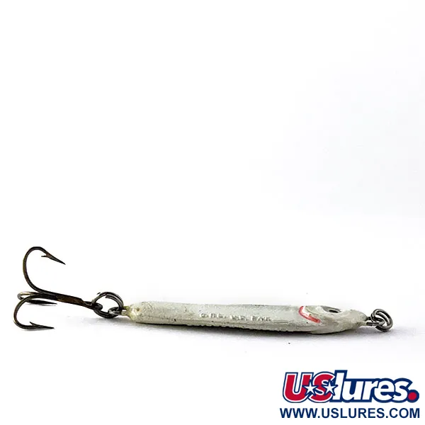 Vintage   Luhr Jensen Crippled Herring, 3/4oz Pearl fishing spoon #16924