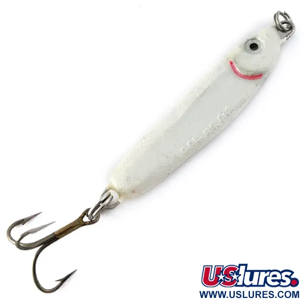 Vintage   Luhr Jensen Crippled Herring, 3/4oz Pearl fishing spoon #16924
