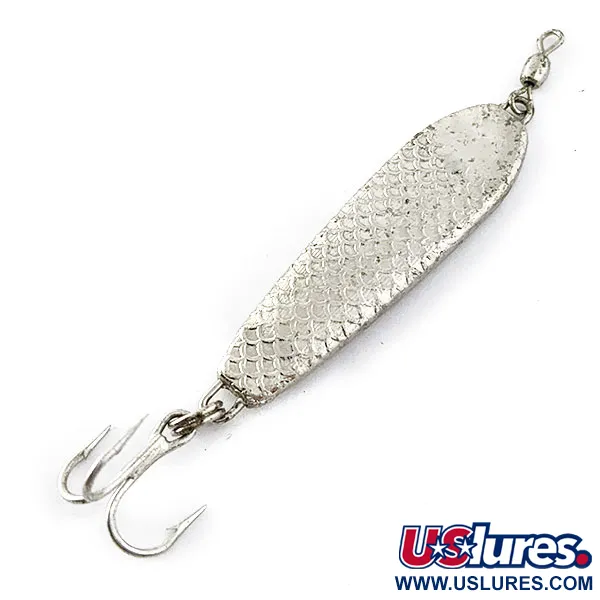 Vintage   War Eagle Jiggin Spoon, 1/2oz Nickel fishing spoon #16925