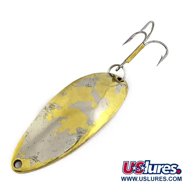 Vintage  Seneca Little Cleo (Hula Girl), 2/3oz Gold/Nickel fishing spoon #16929
