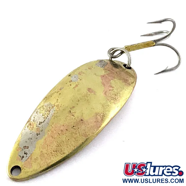 Vintage  Seneca Little Cleo (Hula Girl), 1/2oz Gold/copper fishing spoon #16931