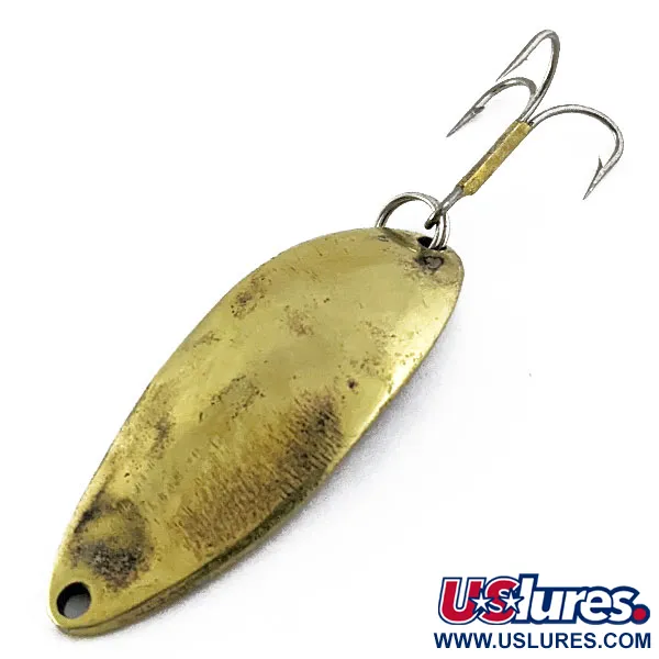 Vintage  Seneca Little Cleo (Hula Girl), 2/3oz Gold fishing spoon #16938