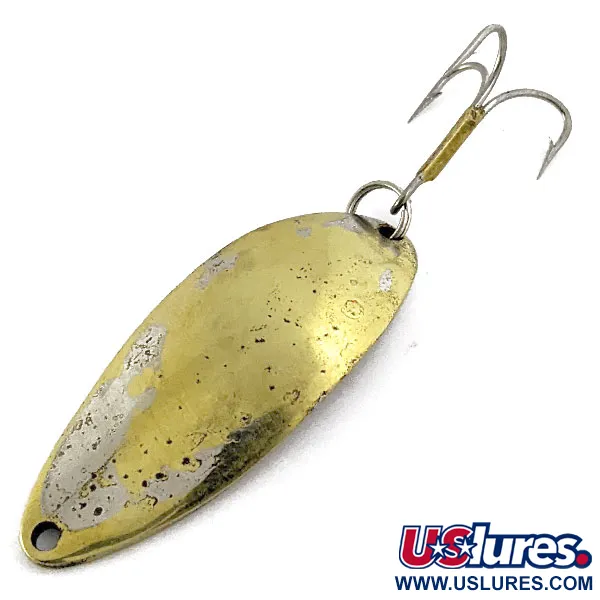 Vintage  Seneca Little Cleo (Hula Girl), 2/3oz Gold/Nickel fishing spoon #16940