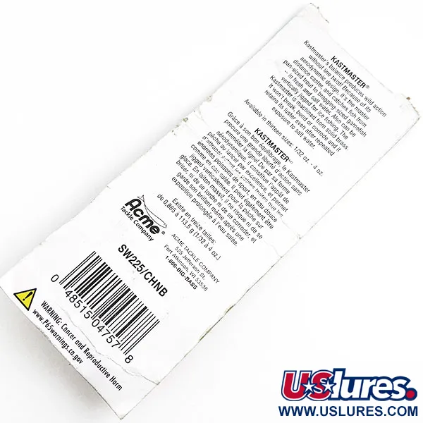  Acme Kastmaster, 3/32oz Nickel/blue fishing spoon #16993