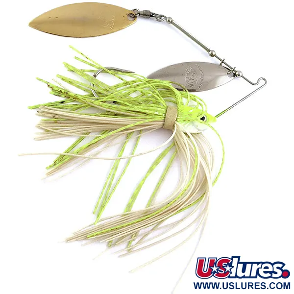 Vintage  Other Assassinator spinner, 2/5oz Gold/nickel/chartreuse spinning lure #17020