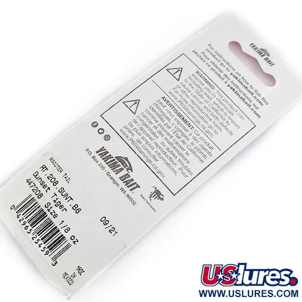  Yakima Bait Worden’s Original Rooster Tail, 1/8oz  spinning lure #17021