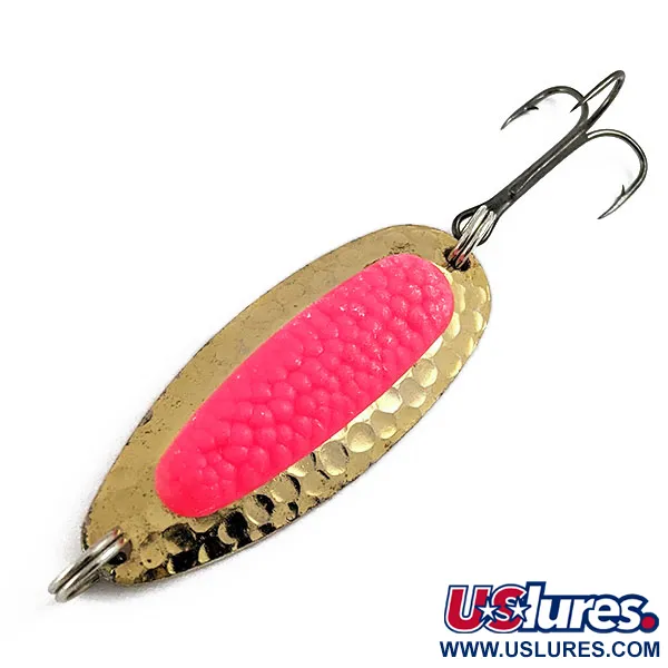 Vintage    Blue Fox Pixee, 1/2oz Gold/pink fishing spoon #17032